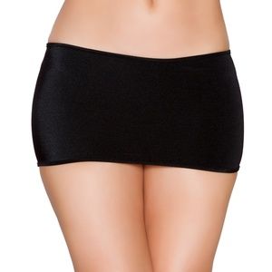 Black Mini Micro Skirt Stretch Lycra